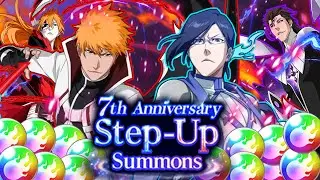 MY BEST ANNIVERSARY LUCK YET! Over 2k orbs 7th Anni Ichigo & Uryu Summons + Free Multi | Brave Souls