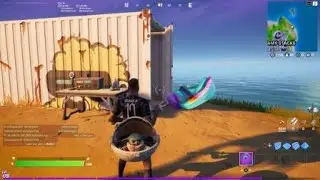 Fortnite:  Use CB radio  (Bob's Bluff)