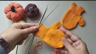 Bebek eldiveni . - Örgü Bebek Eldiveni.  - Kar Eldiveni. - Gloves . - Knit  Gloves