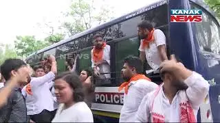 ABVP Workers Protest Against Delhi Govt Over Mismanagement Of Coaching Institutes In Delhi