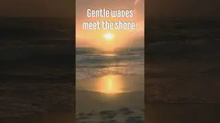 Sunset at the Seashore 🌅🌊 | Relaxing Ocean Waves & Soothing Nature Sounds