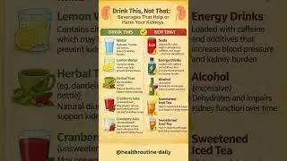 Drink This ❌ Not That 🚰 | Protect Your Kidneys FAST #shorts #healthylifestyle #viral