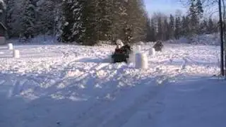 MTLB / PBV 401 och BGBV 4012. 7/10 H&auml;rlig vinter k&ouml;rning i sn&ouml; med underbart V8a ljud. 2010/01/23