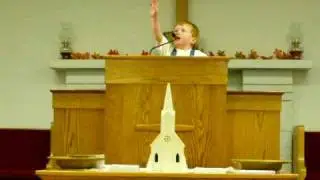 little boy preaching