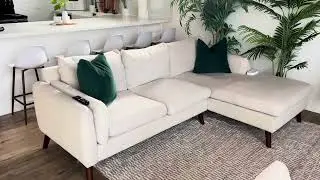 Amazon Brand, Rivet Revolve Modern Upholstered Sofa with Reversible Sectional Chaise Review