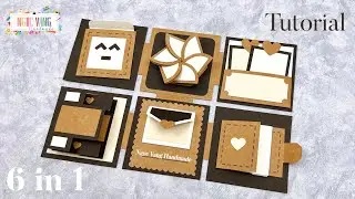 Scrapbook 6 in 1 || Sổ lưu niệm dán ảnh, album - NGOC VANG Handmade