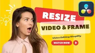 How to resize video and frame in Davinci Resolve 18?