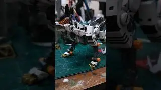 so close to finishing the command wolf #zoids #zoidsmodels #trending #trendingshorts #gunpla