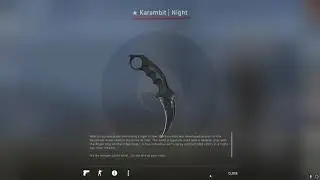 Counter Strike Global Offensive / Esports Case Knife
