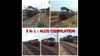 5 IN 1 ALCO-HAULED TRAINS COMPILATION AT #BEKAL FORT