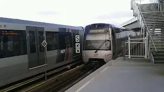 RET Metro 2x 2*Type SG3 op Lijn D - Tussenwater ri. Rotterdam Centraal en De Akkers