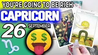 Capricorn ♑️ 🤑YOU&rsquo;RE GOING TO BE RICH 🤑💵 Horoscope for Today SEPTEMBER 26 2022♑️ Capricorn tarot