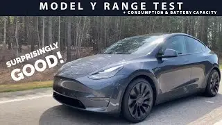 Model Y Performance Range + Efficiency + Battery Capacity Test | The ultimate EV road tripper!