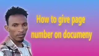 how to give page number on document/akkamitti dokumentii keyyatti page numberii kennina?