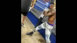 Blueface training for a boxing match 👀