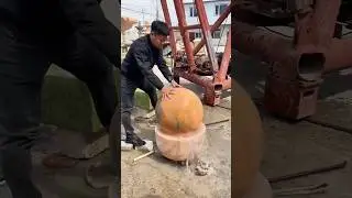 Amazing water fountain replacement with stone balls
