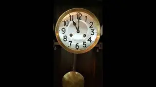 Antique 8 Day German Wall Regulator Clock