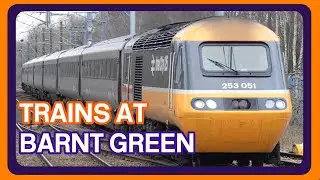 Trains at Barnt Green railway station (20/01/2023)