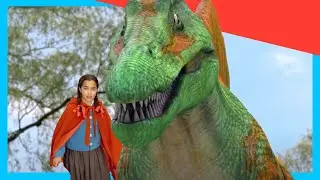 🐺 Red Riding Hood & the Meat-Eating Dinosaur?! 🦖| Dinosaur Adventures for Kids @DinoKids