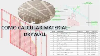 Cómo Calcular Materiales de Drywall | Fácil y rápido | pared en drywall |