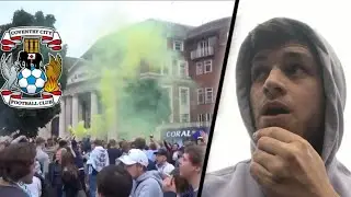 COVENTRY CITY FANS GO WILD IN TOWN AFTER PROMOTION NEWS