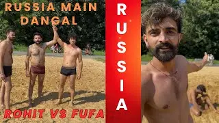 Russia 🇷🇺 main dangal | Rohit Vs Fufa kon jetega #funny #russia #viral 