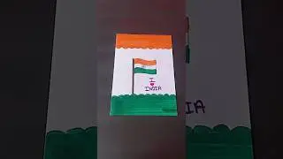 Beautiful Republic Day Card #republicday #drawing #shorts #youtubeshorts