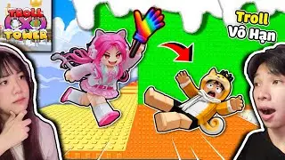 The Infinite Troll Tower Climbing Challenge with My Lover 😜 Crazy and Kemy Troll Tower Infinity R...