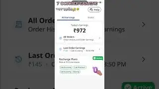 7 October earning UBER RAPIDO #cabdriver #uber #rapido #driverlife #drivervlogs