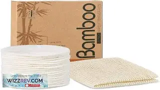 20 Packs Organic Reusable Makeup Remover Pads Washable Bamboo Cotton Rounds