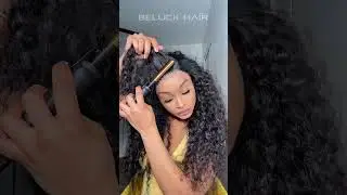 Water Wave Wig Tutorial for Beginners😍#beluckhair #foryou #humanhair #hairstyle #waterwavewig