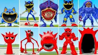 NEW FAMILY SONIC BLUE VS SonicTheHedgehog VS ALL SPRUNKI RADDY VS MECHATITAN RADDY in GARRY'S MOD!