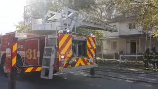 4 displaced after 'intentionally set' house fire on Indianapolis' near north side