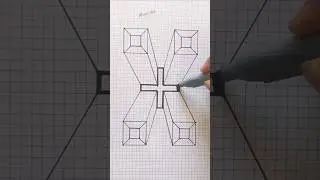 How To Draw 3D Illusion Art | 3D Art 🎨 | #shortvideo #art #3dillusion #sketch