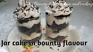 बौण्टी जार केक /exotic jar cake/Bounty cake in Jar in marathi