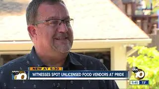 Witnesses spot unlicensed food vendors at Pride