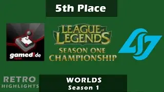 GDE vs CLG | RETRO Highlights | LoL Season 1 World Championship | 5th Place Game
