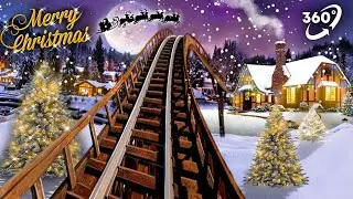 VR Christmas video 360 - Become a SANTA and drive a sleigh with reindeer and give out gifts
