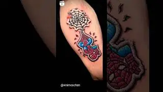Beautiful 😍 patch style #tattoo by artist: @vinimoschen #tattooart #ink