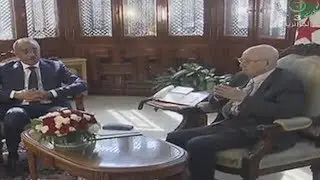 بن صالح يستقبل الوزير الأول نور الدين بدوي