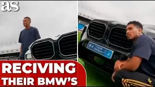 REAL MADRID PLAYERS take delivery of their EXCLUSIVE BMWs