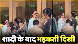 Nupur Sanon Spotted & Angry On Driver And Security Guard After the Wedding