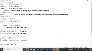 JApplet  class in JAVA Swing