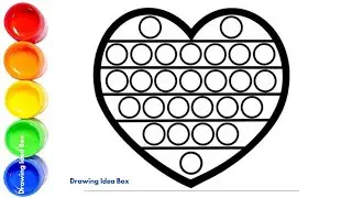 Let&rsquo;s Draw a Heart Pop It! ❤️🎨 | Easy Pop It Drawing for Kids | Yup Yup Go