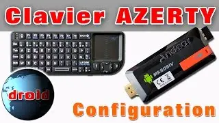 Cl&eacute; USB android TV MK809IV et mini clavier sans fil configuration azerty