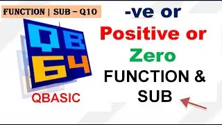 Negative or Positive or Zero - Q10 | FUNCTION | SUB || #makeeasy