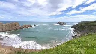 North of Spain, Playa de la Arn&iacute;a, Cantabria ll Minimalist travel video #ท่องเที่ยวสเปน