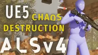 UE5 Chaos Destruction + ALSV4 Projectile Testing