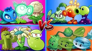 Random Team Plants Vs Team Zombies - PvZ 2 Gameplay