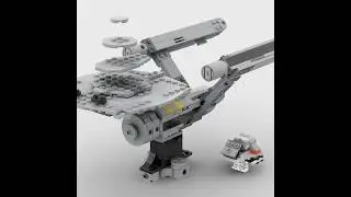 I built the USS Enterprise from Star Wars AT-AT 75440